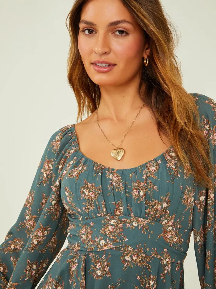 Women Altar039d State Rompers Jumpsuits Weslia Floral Romper Darkgreen