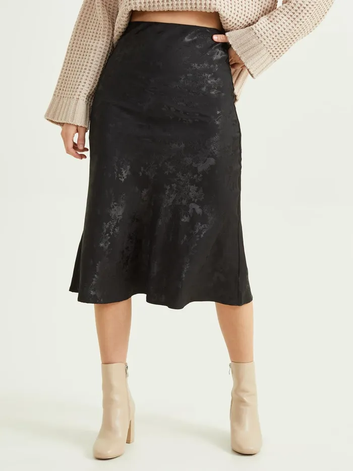Women Altar039d State Skirts Skorts Sarah Satin Skirt Black