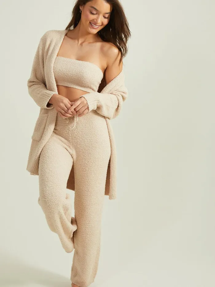 Women Altar039d State Sleep Lounge Harper Fuzzy Tube Top Taupe