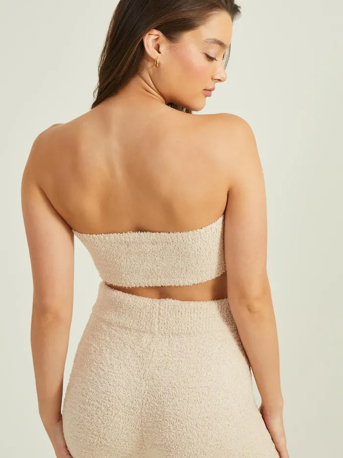 Women Altar039d State Sleep Lounge Harper Fuzzy Tube Top Taupe
