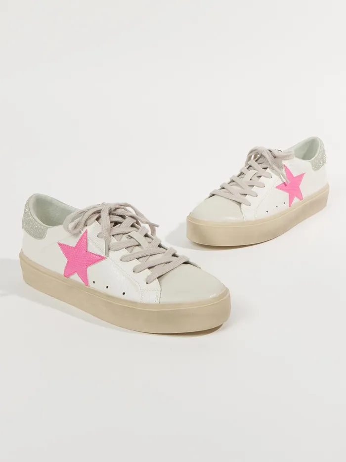 Women Altar039d State Sneakers Reba Star Patch Platform Sneakers Bone