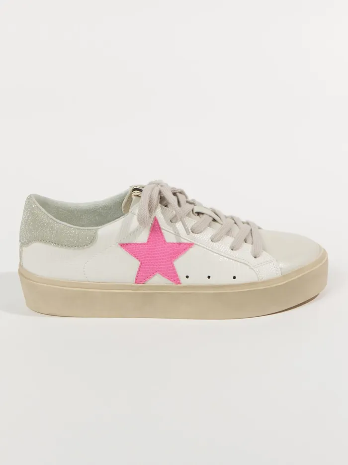 Women Altar039d State Sneakers Reba Star Patch Platform Sneakers Bone