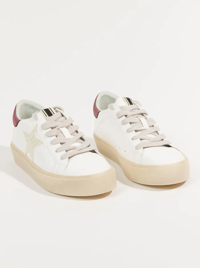 Women Altar039d State Sneakers Reba Star Patch Platform Sneakers Darkred