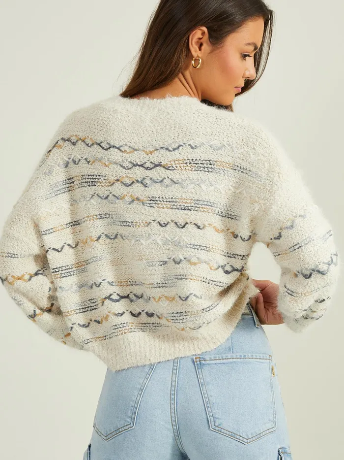 Women Altar039d State Sweaters Annie Eyelash Sweater Taupe