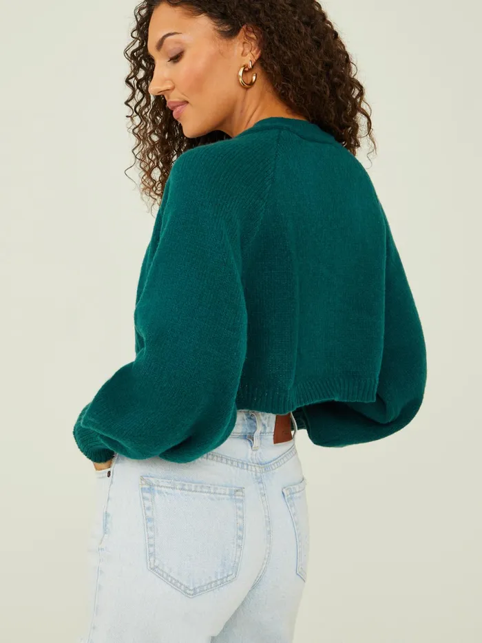 Women Altar039d State Sweaters Ayla Cropped Cardigan Hunter