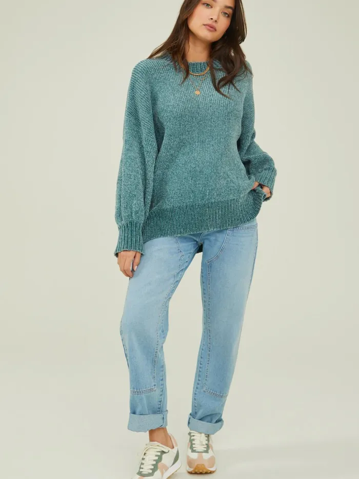 Women Altar039d State Sweaters Riley Tunic Sweater Dustyaqua