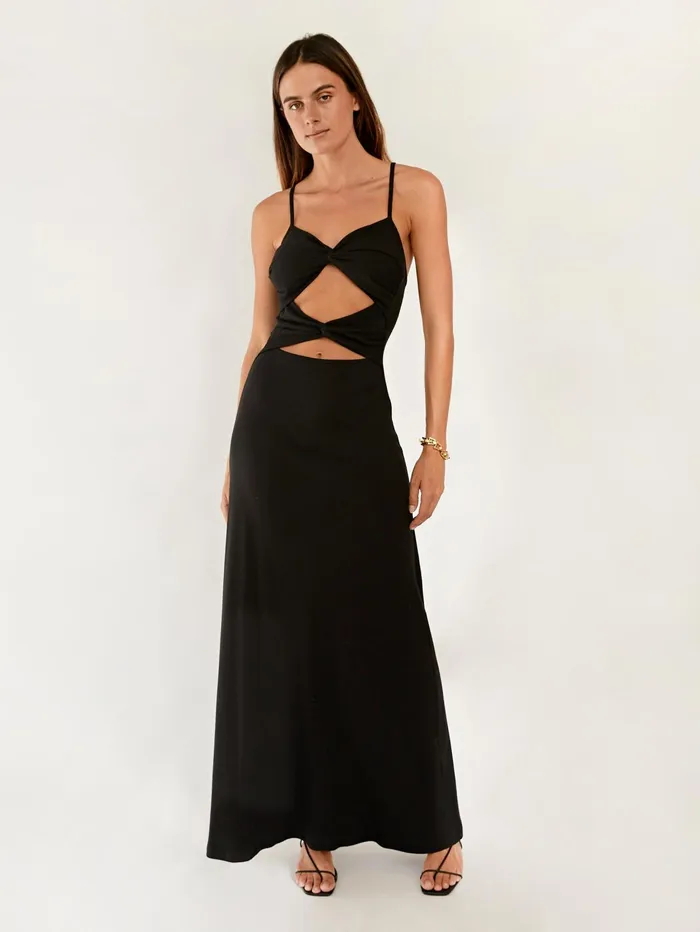 Women Anna Quan 8211 Natalia Cut Out Dress In Black Onyx The UNDONE Dresses