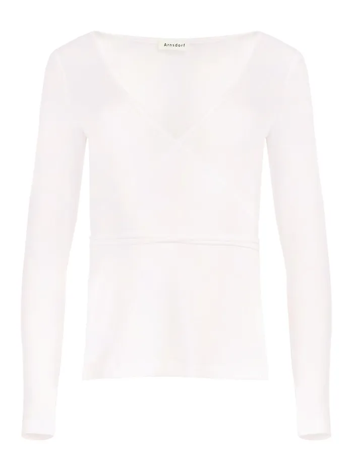 Women Arnsdorf 8211 Misty Wrap Top In White The UNDONE Tops