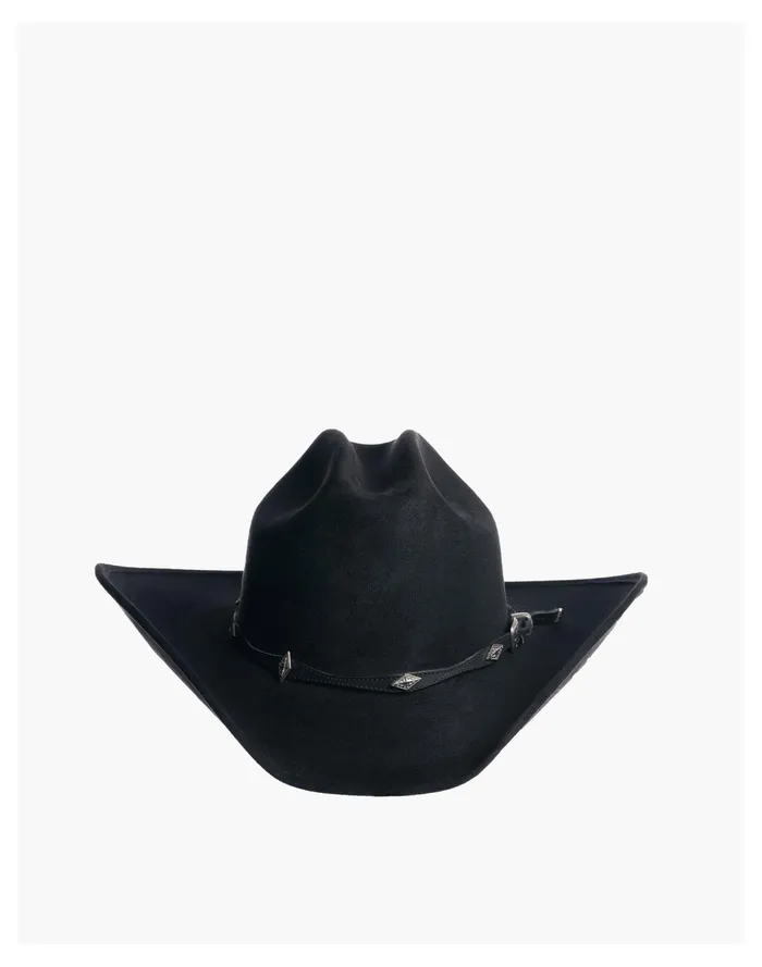 Women ASN Vegan Suede Dolly Black Western Hat Black Madewell Hats