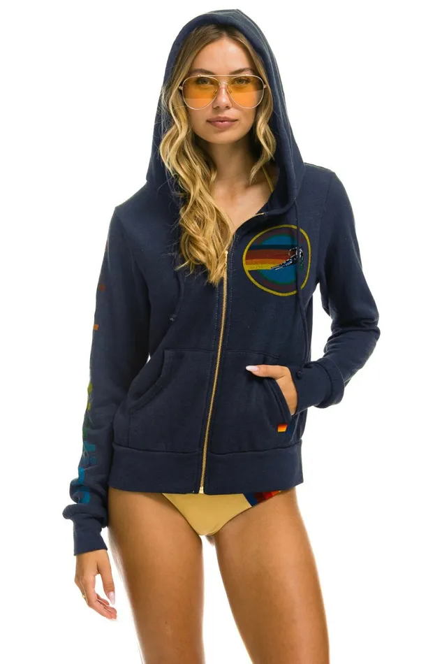 Women AVIATOR NATION ASPEN HOODIE 8211 NAVY Aviator Nation Hoodies