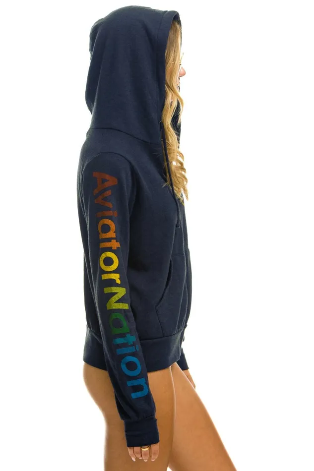 Women AVIATOR NATION ASPEN HOODIE 8211 NAVY Aviator Nation Hoodies Women AVIATOR NATION ASPEN HOODIE 8211 NAVY Aviator Nation Hoodies