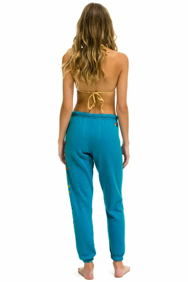 Women AVIATOR NATION ASPEN SWEATPANTS 8211 TEAL Aviator Nation Sweatpants Women AVIATOR NATION ASPEN SWEATPANTS 8211 TEAL Aviator Nation Sweatpants