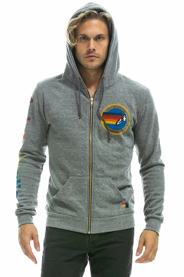 Women AVIATOR NATION AUSTIN HOODIE 8211 HEATHER GREY Aviator Nation Hoodies Women AVIATOR NATION AUSTIN HOODIE 8211 HEATHER GREY Aviator Nation Hoodies