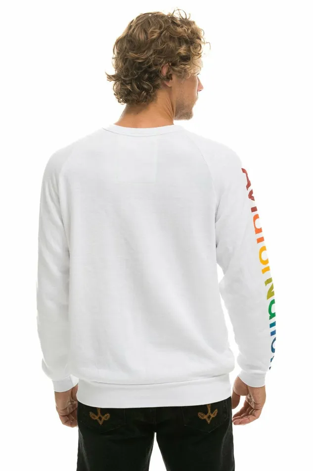 Women AVIATOR NATION LAGUNA BEACH SWEATSHIRT 8211 WHITE Aviator Nation UnisexCrewSweatshirt Women AVIATOR NATION LAGUNA BEACH SWEATSHIRT 8211 WHITE Aviator Nation UnisexCrewSweatshirt