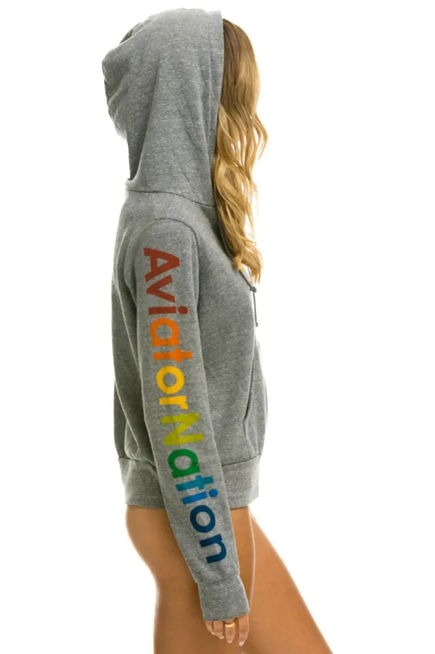 Women AVIATOR NATION MANHATTAN BEACH HOODIE 8211 HEATHER GREY Aviator Nation Hoodies Women AVIATOR NATION MANHATTAN BEACH HOODIE 8211 HEATHER GREY Aviator Nation Hoodies