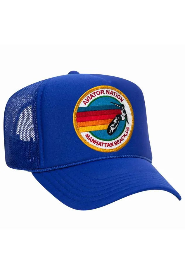 Women AVIATOR NATION MANHATTAN BEACH TRUCKER HAT Aviator Nation TruckerHats Women AVIATOR NATION MANHATTAN BEACH TRUCKER HAT Aviator Nation TruckerHats