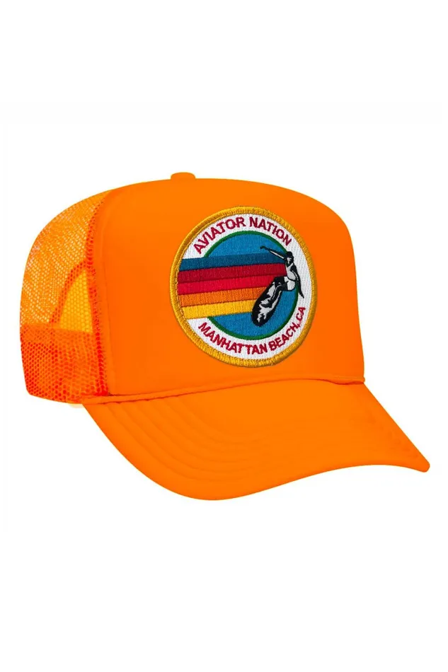 Women AVIATOR NATION MANHATTAN BEACH TRUCKER HAT Aviator Nation TruckerHats Women AVIATOR NATION MANHATTAN BEACH TRUCKER HAT Aviator Nation TruckerHats