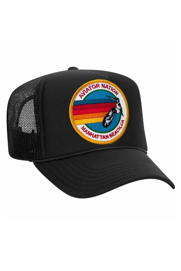 Women AVIATOR NATION MANHATTAN BEACH TRUCKER HAT Aviator Nation TruckerHats Women AVIATOR NATION MANHATTAN BEACH TRUCKER HAT Aviator Nation TruckerHats