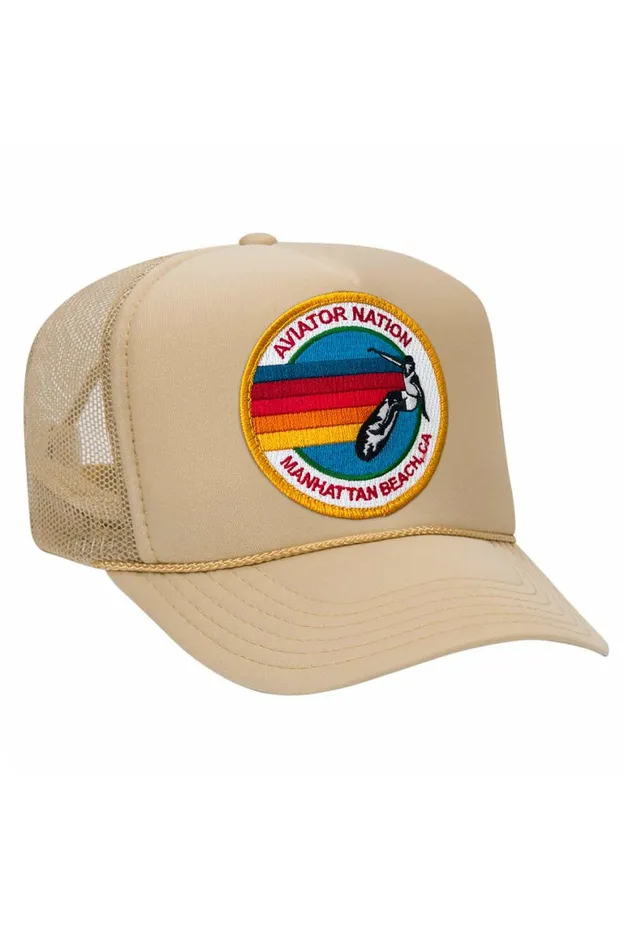 Women AVIATOR NATION MANHATTAN BEACH TRUCKER HAT Aviator Nation TruckerHats Women AVIATOR NATION MANHATTAN BEACH TRUCKER HAT Aviator Nation TruckerHats