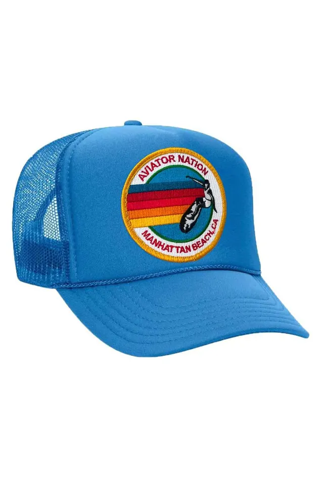 Women AVIATOR NATION MANHATTAN BEACH TRUCKER HAT Aviator Nation TruckerHats Women AVIATOR NATION MANHATTAN BEACH TRUCKER HAT Aviator Nation TruckerHats
