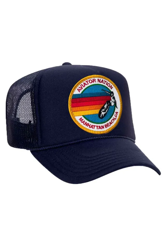 Women AVIATOR NATION MANHATTAN BEACH TRUCKER HAT Aviator Nation TruckerHats Women AVIATOR NATION MANHATTAN BEACH TRUCKER HAT Aviator Nation TruckerHats