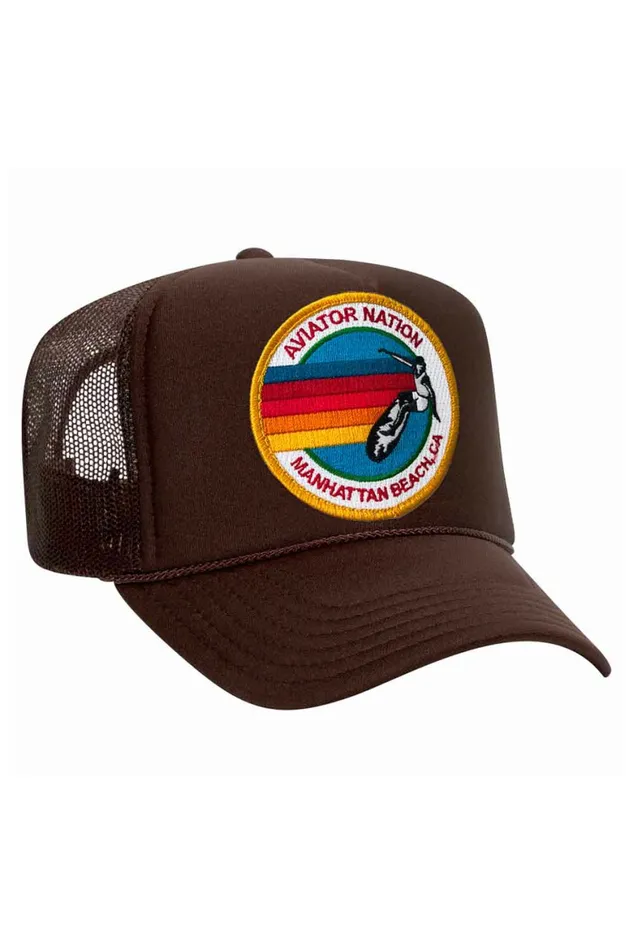 Women AVIATOR NATION MANHATTAN BEACH TRUCKER HAT Aviator Nation TruckerHats Women AVIATOR NATION MANHATTAN BEACH TRUCKER HAT Aviator Nation TruckerHats