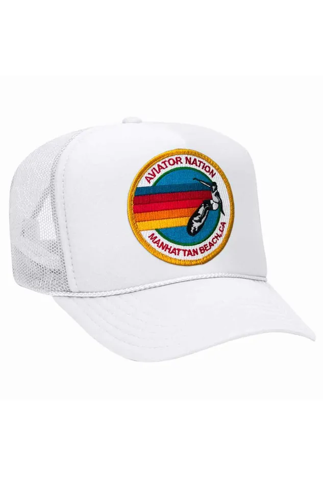 Women AVIATOR NATION MANHATTAN BEACH TRUCKER HAT Aviator Nation TruckerHats Women AVIATOR NATION MANHATTAN BEACH TRUCKER HAT Aviator Nation TruckerHats