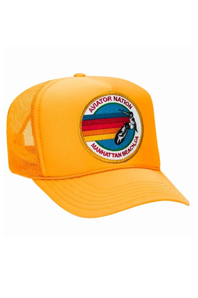 Women AVIATOR NATION MANHATTAN BEACH TRUCKER HAT Aviator Nation TruckerHats Women AVIATOR NATION MANHATTAN BEACH TRUCKER HAT Aviator Nation TruckerHats