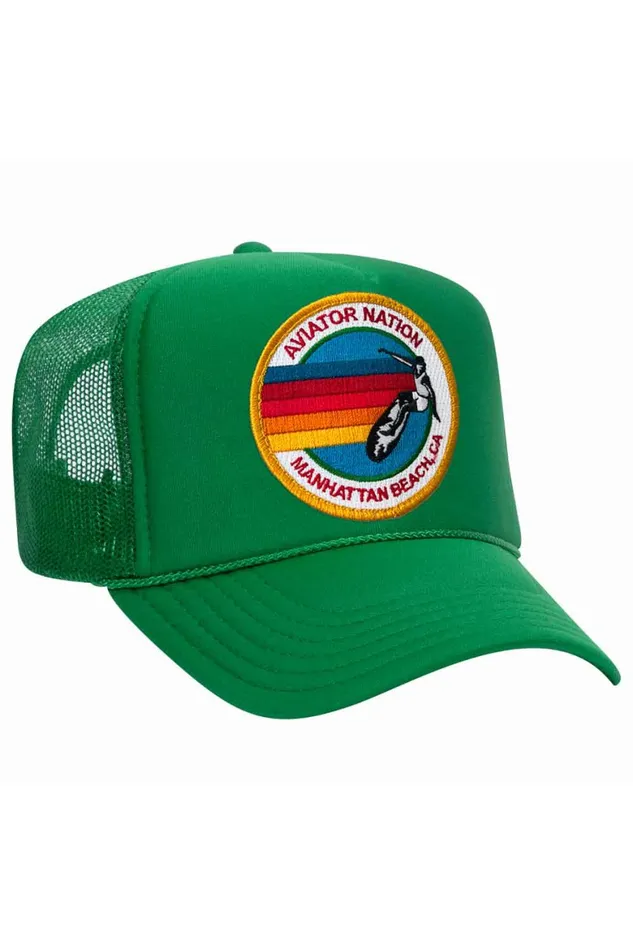 Women AVIATOR NATION MANHATTAN BEACH TRUCKER HAT Aviator Nation TruckerHats Women AVIATOR NATION MANHATTAN BEACH TRUCKER HAT Aviator Nation TruckerHats