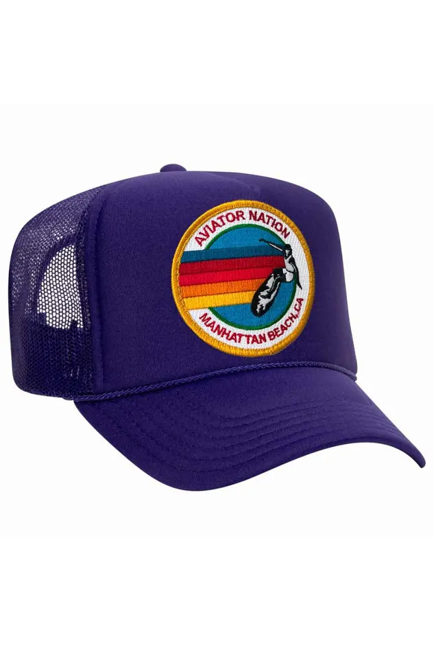 Women AVIATOR NATION MANHATTAN BEACH TRUCKER HAT Aviator Nation TruckerHats Women AVIATOR NATION MANHATTAN BEACH TRUCKER HAT Aviator Nation TruckerHats