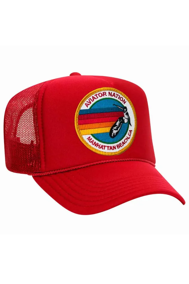 Women AVIATOR NATION MANHATTAN BEACH TRUCKER HAT Aviator Nation TruckerHats Women AVIATOR NATION MANHATTAN BEACH TRUCKER HAT Aviator Nation TruckerHats