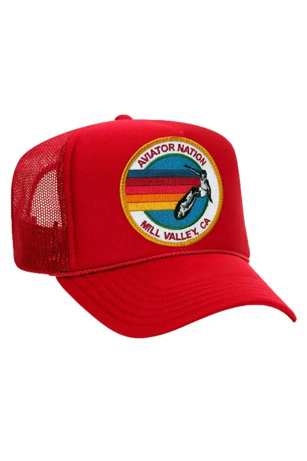 Women AVIATOR NATION MILL VALLEY TRUCKER HAT Aviator Nation TruckerHats Women AVIATOR NATION MILL VALLEY TRUCKER HAT Aviator Nation TruckerHats