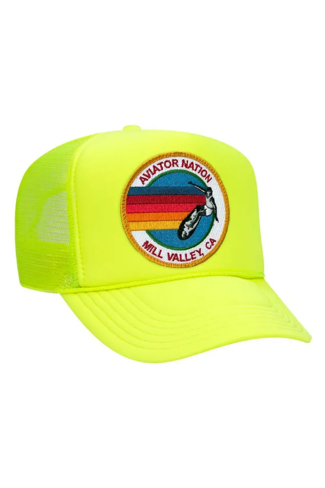 Women AVIATOR NATION MILL VALLEY TRUCKER HAT Aviator Nation TruckerHats Women AVIATOR NATION MILL VALLEY TRUCKER HAT Aviator Nation TruckerHats