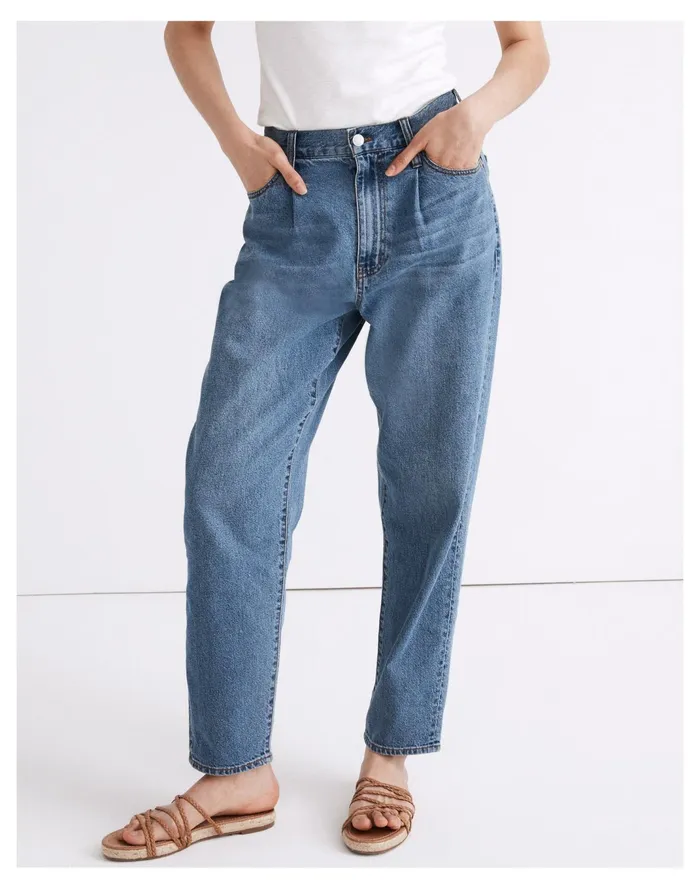 Women Baggy Tapered Jeans In Jewell Wash Jewell Wash Madewell Jeans Women Baggy Tapered Jeans In Jewell Wash Jewell Wash Madewell Jeans