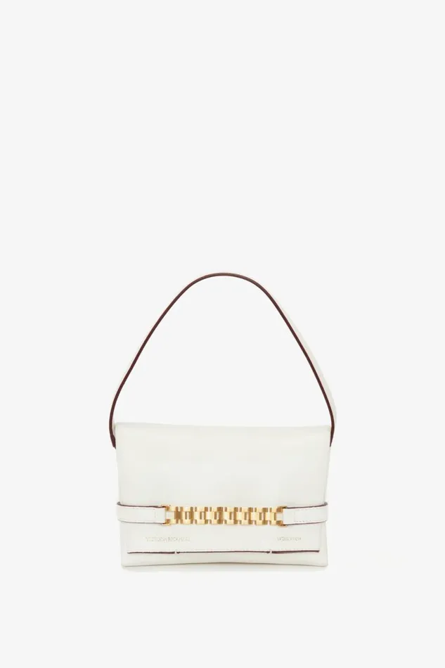 Women Bags Victoria Beckham Mini Chain Pouch In White Leather