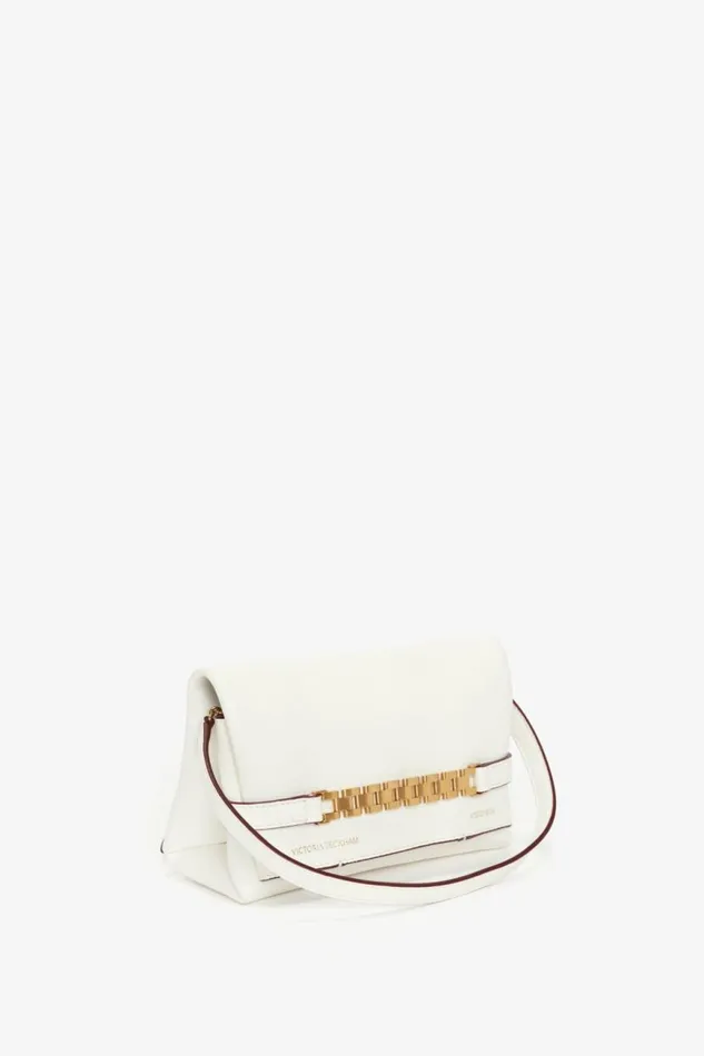 Women Bags Victoria Beckham Mini Chain Pouch In White Leather