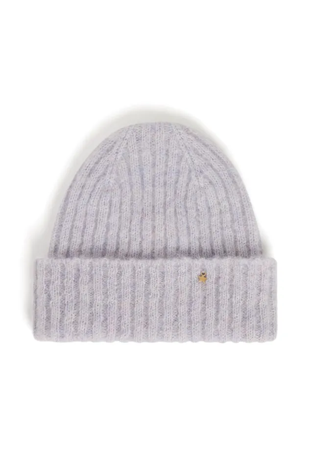 Women Beanie Hat Anthonin Souffle Chine Bonnet Alpaga Superfine Gris Bleu Des Petits Hauts Scarves and Beanies