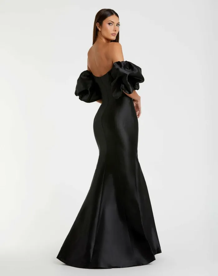 Women Best Sellers Mac Duggal Black Sweetheart Off The Shoulder Puff Sleeve Gown Black Women Best Sellers Mac Duggal Black Sweetheart Off The Shoulder Puff Sleeve Gown Black
