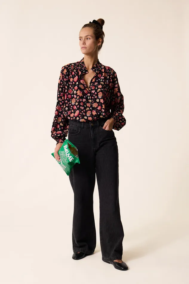 Women Blouse Elizon Windy Blouse Viscose Multicolore Des Petits Hauts Blouses Shirts and Tops