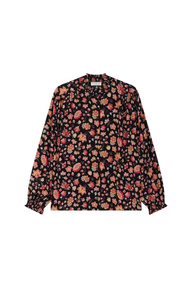 Women Blouse Elizon Windy Blouse Viscose Multicolore Des Petits Hauts Blouses Shirts and Tops