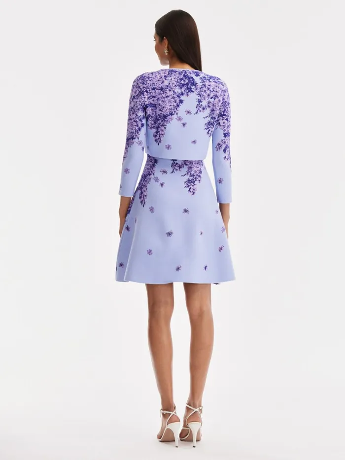 Women Blouses and Knits Oscar De La Renta Degrad Lilac Jacquard Cropped Cardigan Lilacblue Women Blouses and Knits Oscar De La Renta Degrad Lilac Jacquard Cropped Cardigan Lilacblue