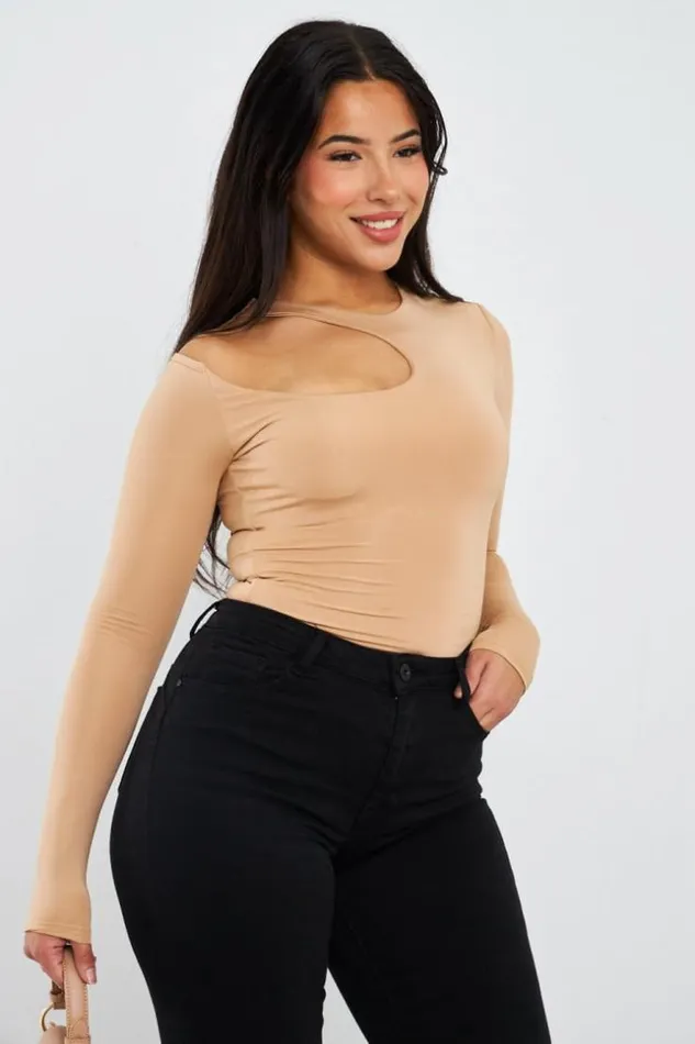 Women Body Moulant Beige Ajour Beige Brentiny Paris Bodies