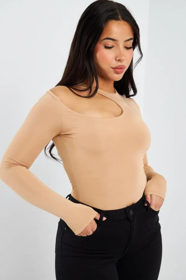 Women Body Moulant Beige Ajour Beige Brentiny Paris Bodies