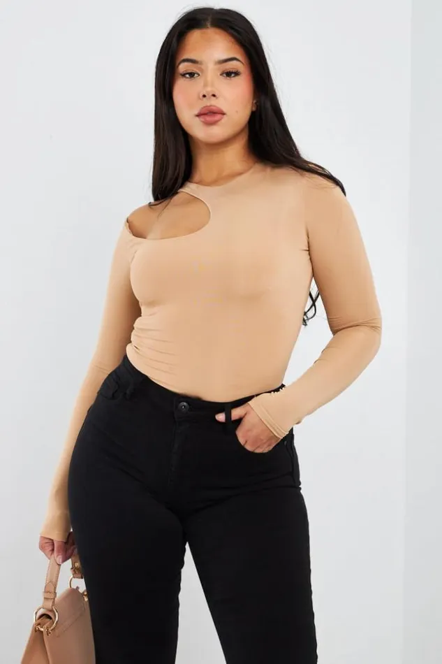 Women Body Moulant Beige Ajour Beige Brentiny Paris Bodies
