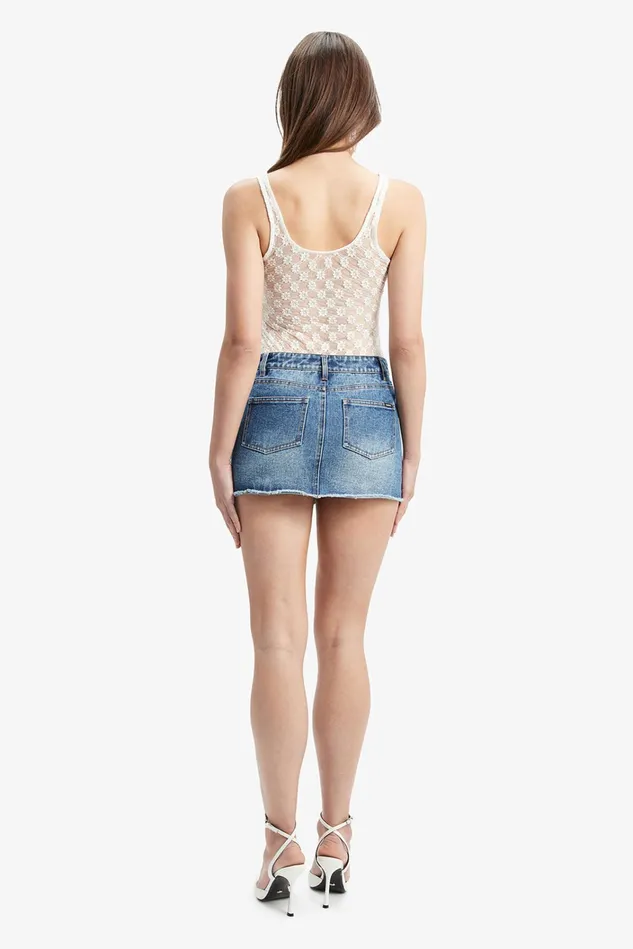 Women Bodysuits Bardot Adoni Lace Bodysuit In White White Women Bodysuits Bardot Adoni Lace Bodysuit In White White