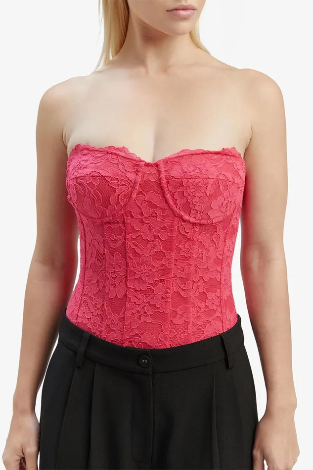 Women Bodysuits Bardot Oskar Bodysuit In Hot Pink Hot Pink Women Bodysuits Bardot Oskar Bodysuit In Hot Pink Hot Pink