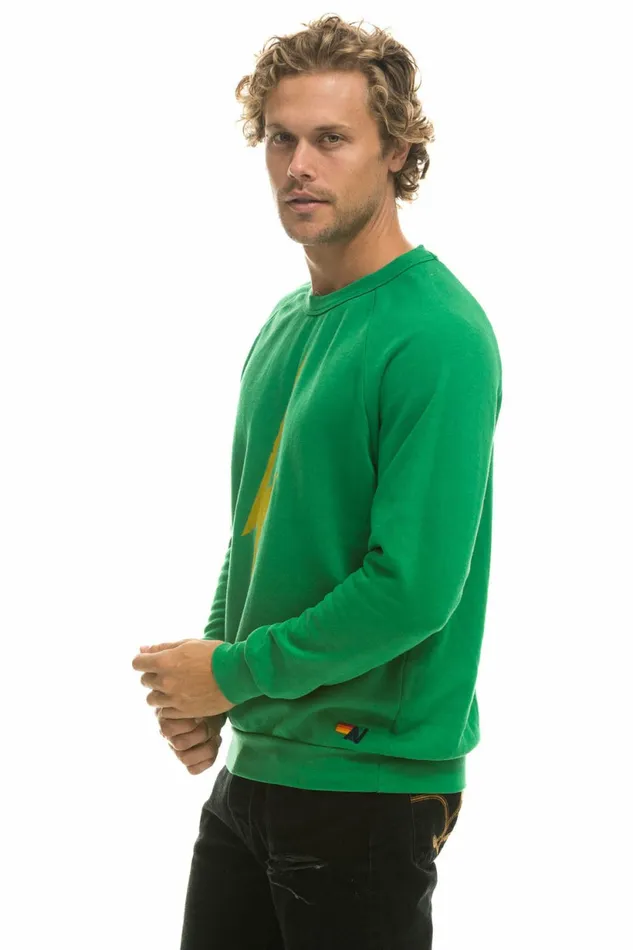 Women BOLT CREW SWEATSHIRT 8211 KELLY GREEN Aviator Nation UnisexCrewSweatshirt Women BOLT CREW SWEATSHIRT 8211 KELLY GREEN Aviator Nation UnisexCrewSweatshirt