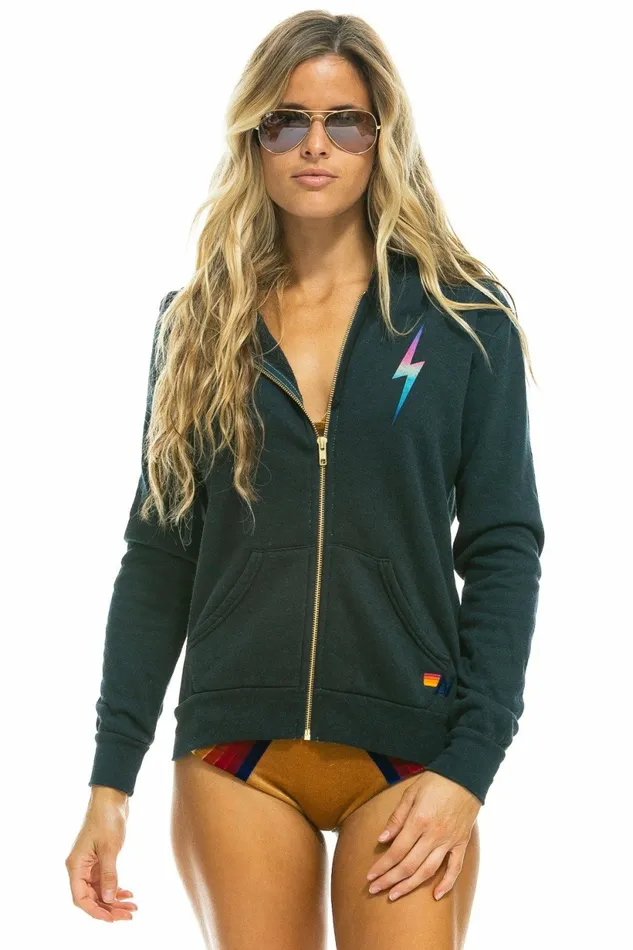 Women BOLT HOODIE 8211 CHARCOAL RAINBOW PINK Aviator Nation BoltCollection Women BOLT HOODIE 8211 CHARCOAL RAINBOW PINK Aviator Nation BoltCollection