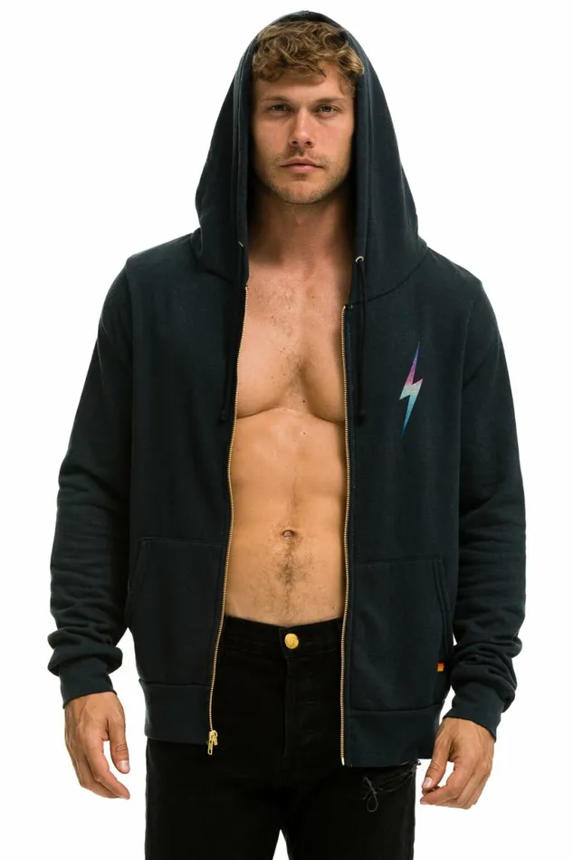 Women BOLT HOODIE 8211 CHARCOAL RAINBOW PINK Aviator Nation BoltCollection Women BOLT HOODIE 8211 CHARCOAL RAINBOW PINK Aviator Nation BoltCollection
