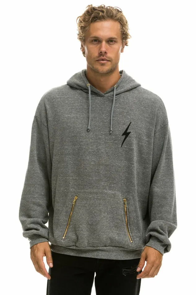 Women BOLT STITCH RELAXED PULLOVER HOODIE W POCKET ZIPPERS 8211 HEATHER BLACK Aviator Nation BoltCollection Women BOLT STITCH RELAXED PULLOVER HOODIE W POCKET ZIPPERS 8211 HEATHER BLACK Aviator Nation BoltCollection
